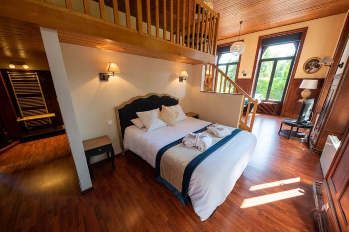 chambre du moulin du landion, intérieur en bois