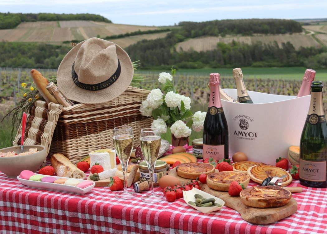 table de pique nique du champagne Amyot