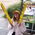 chloé sur un stand