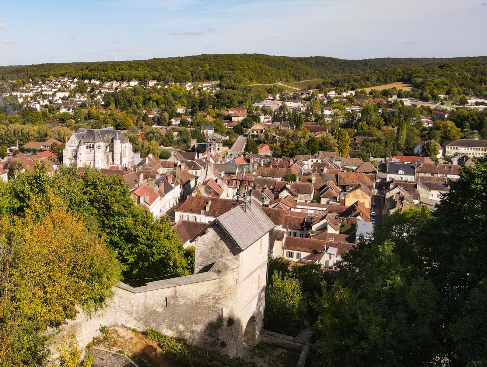 vue aérienne de Bar-sur-Seine