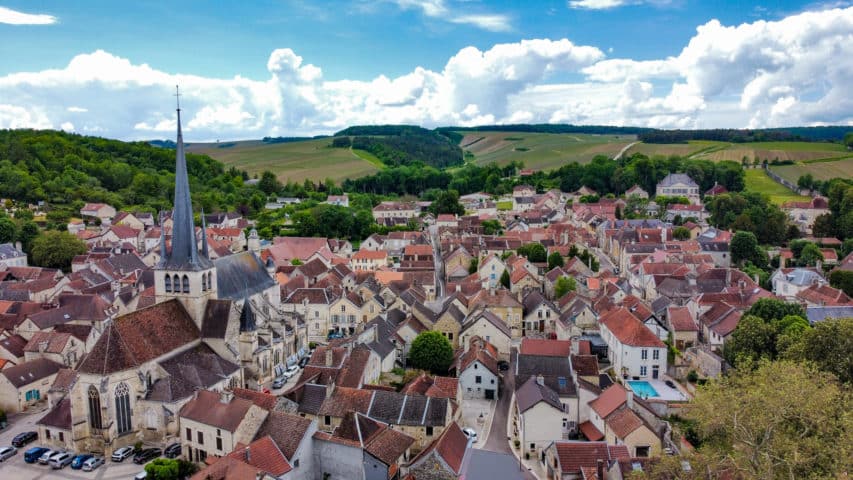 vue aérienne des Riceys