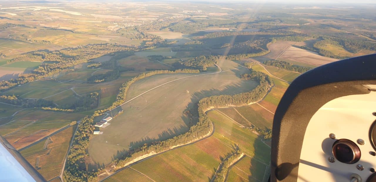 vignes vue du ciel