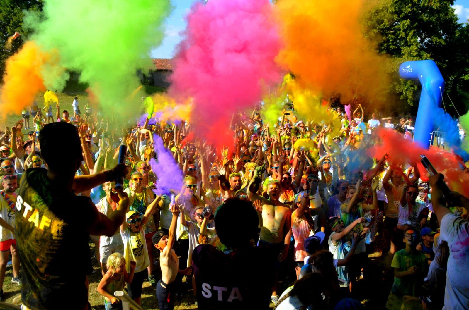 Run color (course colorée) à Bar-sur-Aube