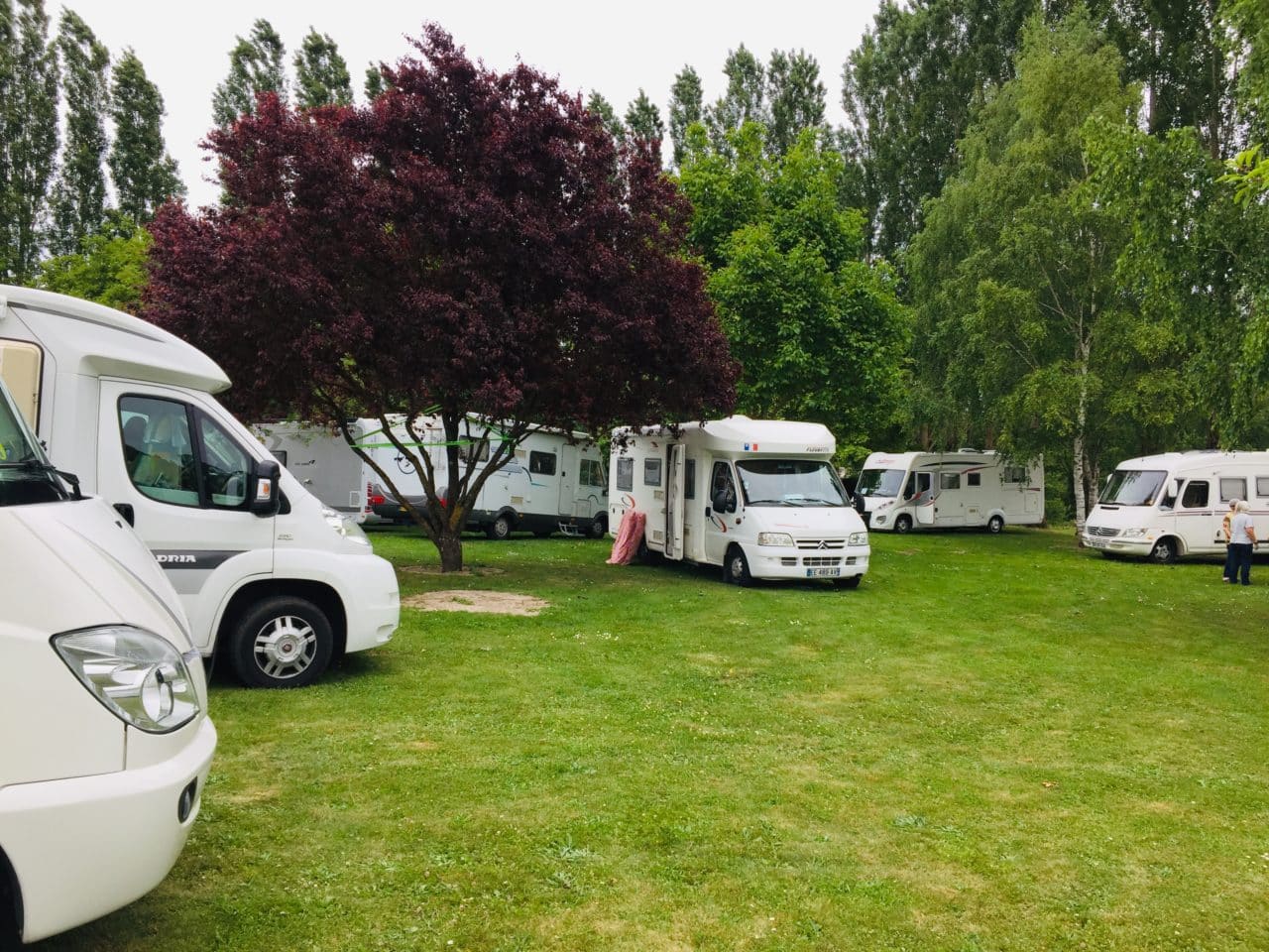 Aire de camping-car au Champagne Walczak