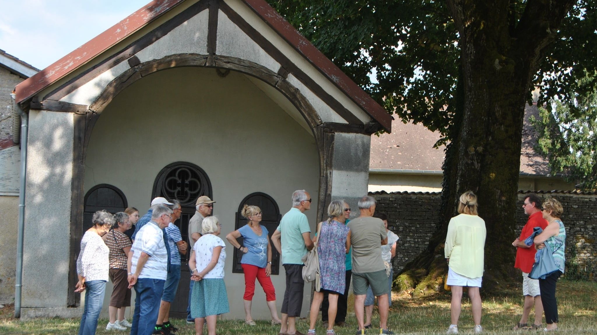 photo de la visite proposée par l’Association Projet Sainte Germaine