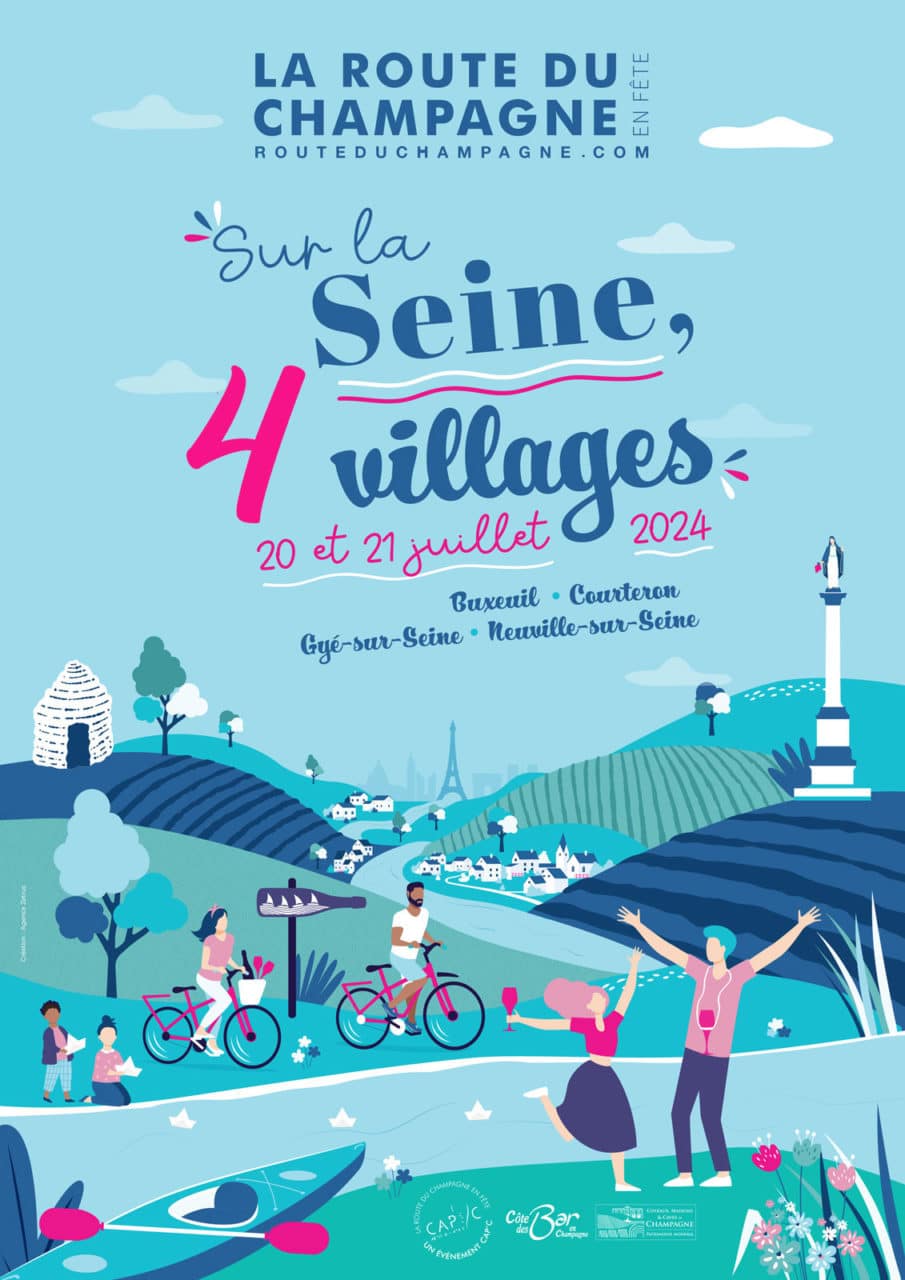 Affiche de la Route du Champagne en Fête 2024