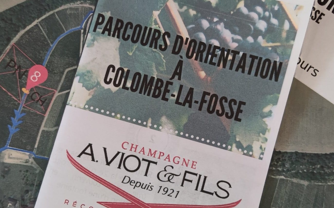 flyer du parcours d'orientation à Colombé la fosse par le Champagne Viot