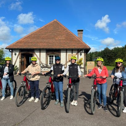 Vélo électrique avec le Champagne Richardot - Tour de France