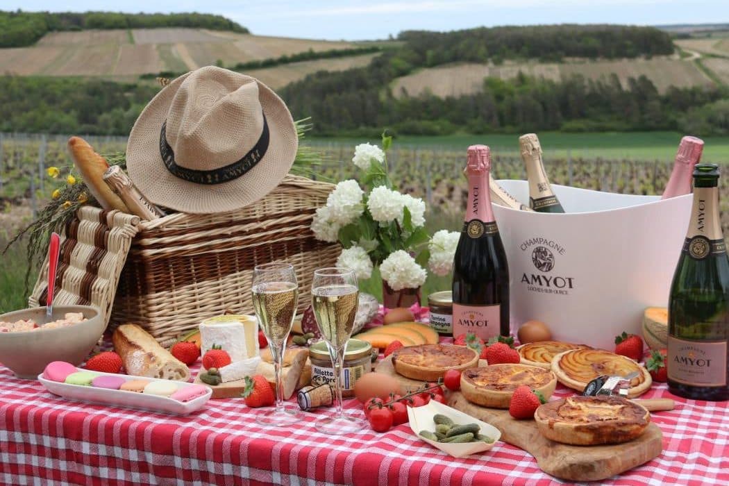 table de pique nique du champagne Amyot